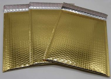 Χρυσός σχολιάστε επιφάνειας τις μεταλλικές φυσαλίδων τσάντες φυσαλίδων Mailers γεμισμένες 6*9 2 πλευρές σφράγισης