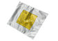 Κίτρινες τσάντες φύλλων αλουμινίου αργιλίου λογότυπων που συγκολλιούνται με θερμότητα για την αποστολή των ηλεκτρονικών συστατικών